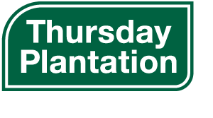 Thursday Plantation Australia's Original Logo - White Tagline